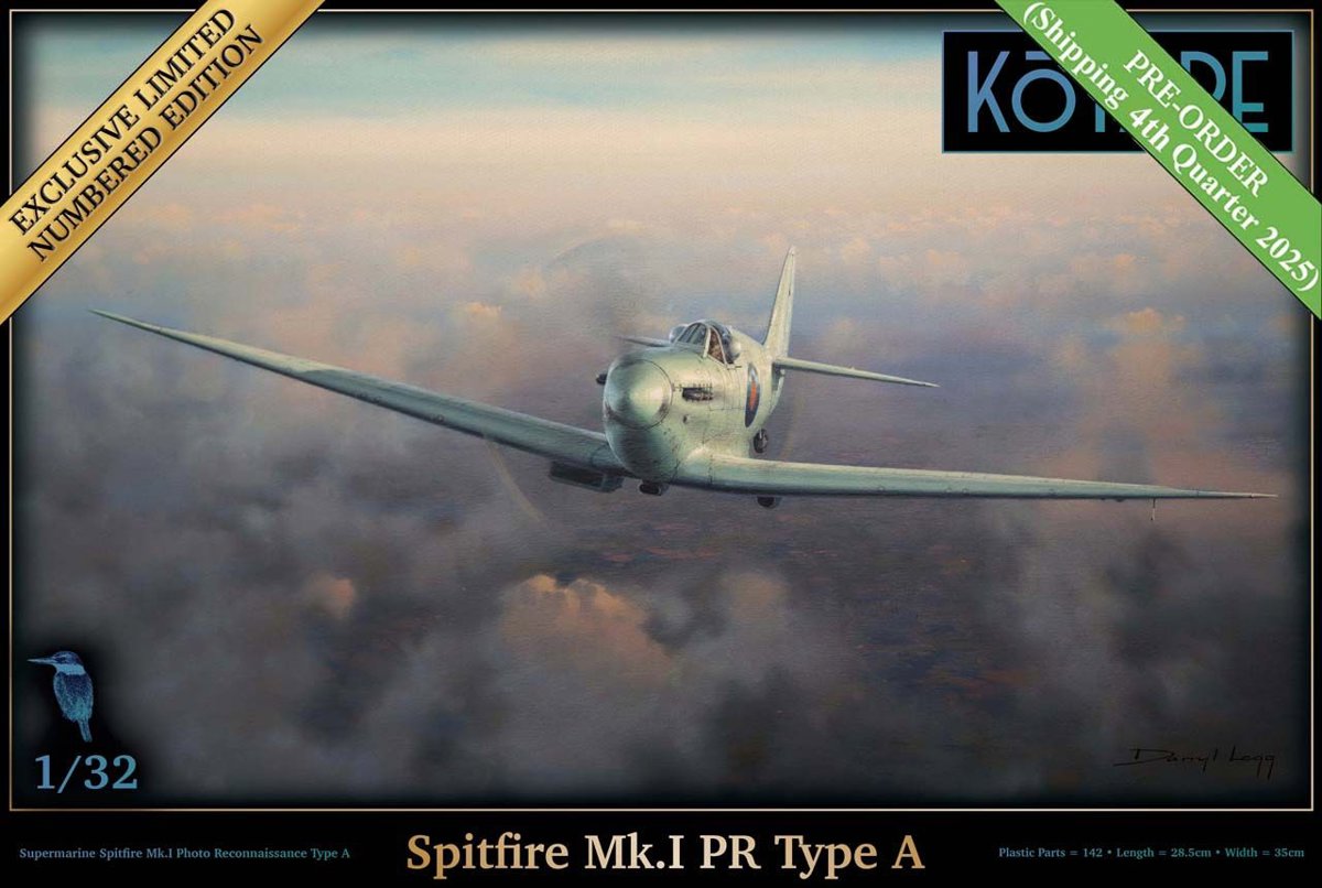 K32501 Kotare 1/32 Spitfire Mk.I PR Type A - EXCLUSIVE LIMITED NUMBERED EDITION